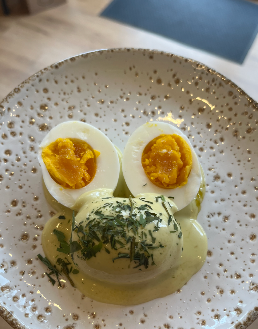 un plat préparé au sein de la cave Sébastien Durance